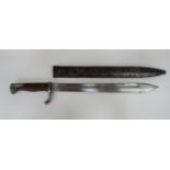 Imperial German Seitengewehr M1898/05 Butcher Bayonet 14 1/2 inch, single edged blade widening