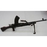 Deactivated MKI* Bren Light Machine Gun .303, 25 inch, MKII blackened barrel with attached flash