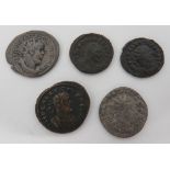 Small Selection of Roman Coins Including Silver Examples consisting silver Postimus AD 259-268