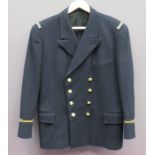 French Naval Officer‚' Service Dress Tunic dark blue, open collar, double breasted tunic. Left