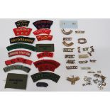 Selection of Various Shoulder Titles brass include 1 Sportsmans. RF ... HCY ... NCC ... COTC ... PTC