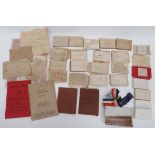 Quantity of WW1 Medal Postal Boxes and Various Paperwork consisting varied selection of issue