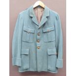 WW1 French Officer‚' Horizon Blue Tunic light horizon blue, single breasted, open collar tunic.