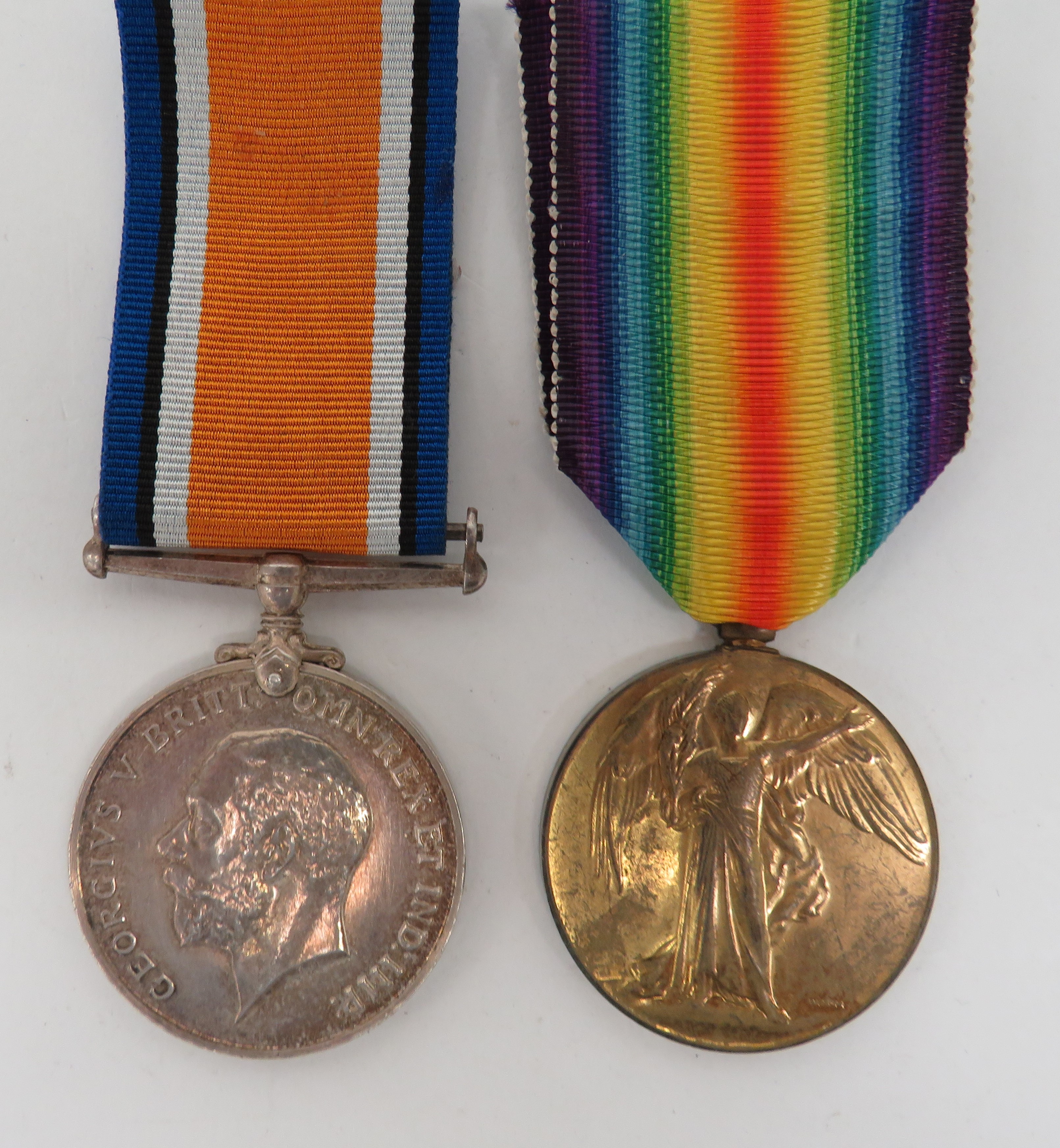 WW1 RAF Medal Pair consisting silver War medal and Victory named ‚'Lieut J S Sutherland RAF‚'.