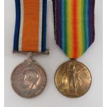 WW1 RAF Medal Pair consisting silver War medal and Victory named ‚'Lieut J S Sutherland RAF‚'.