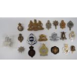 Small Selection of Cavalry and Yeomanry Badges cap badges include white metal, KC Northumberland