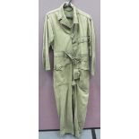 WW2 American Herringbone Twill, Third Pattern Working Overalls green twill, full suit. Single