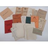 Quantity of WW2 and Post War ARP/Civil Defence Paperwork booklets include Basic Training In Air Raid