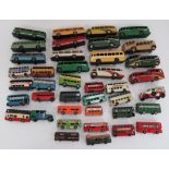 Selection of Vintage Buses including Matchbox Series No 74 ... Lesney Series No 5 ... Dinky ...
