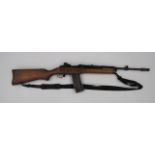 Deactivated Ruger Mini 14 Carbine .223, 20 inch blackened barrel with front flash hider. M1