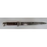 Imperial German Seitengewehr M1871/84 Sawback Bayonet 9 3/4 inch, single edged blade with rear