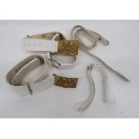 Two Household Cavalry Buff Leather Belts