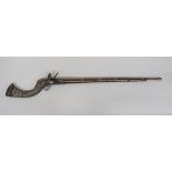 Mid 19th Century Indian Jezail Flintlock Musket