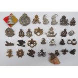 Varied Selection of Cap and Collar Badges