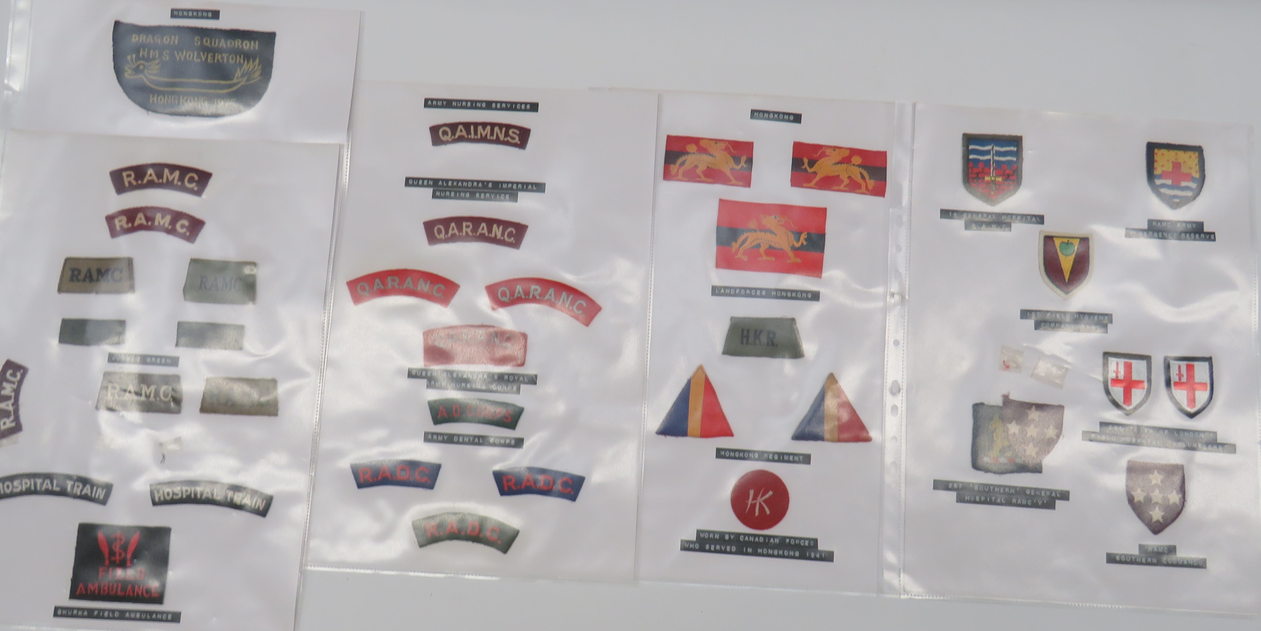 Selection of Shoulder Titles and Formation Badges