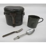 Imperial German Enamel Mess Tin and Cup