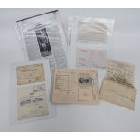 Important Selection of Paperwork To Lt-Col Richard Broad M.C. (SOE)