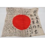 WW2 Japanese Signed Flag