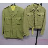 Officer’s Service Dress and Post War Battle Dress Jacket