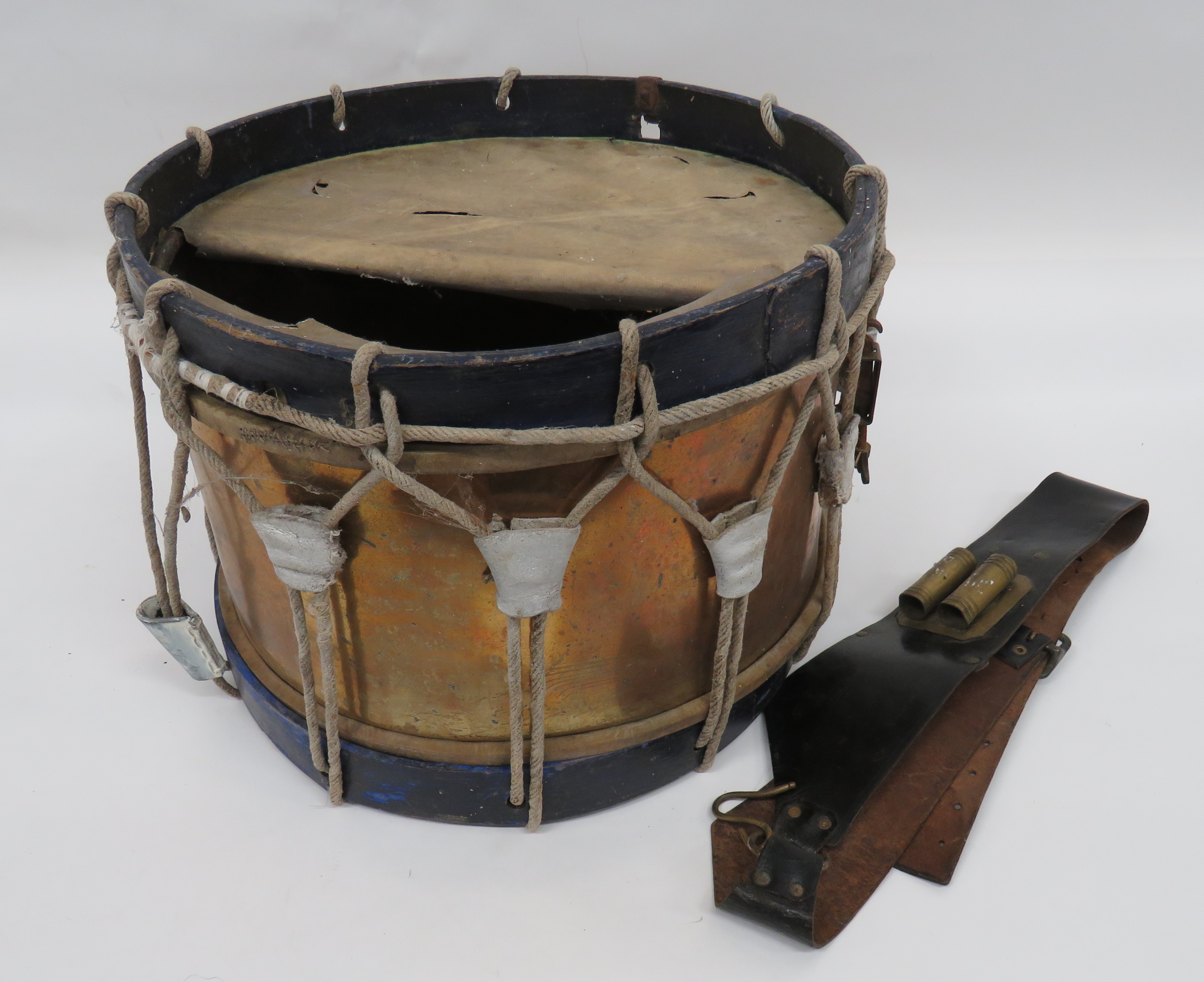 19th Century Brass Bodied Side Drum