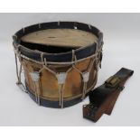 19th Century Brass Bodied Side Drum