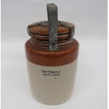 WW2 Anti Gas Ointment Stoneware Jar