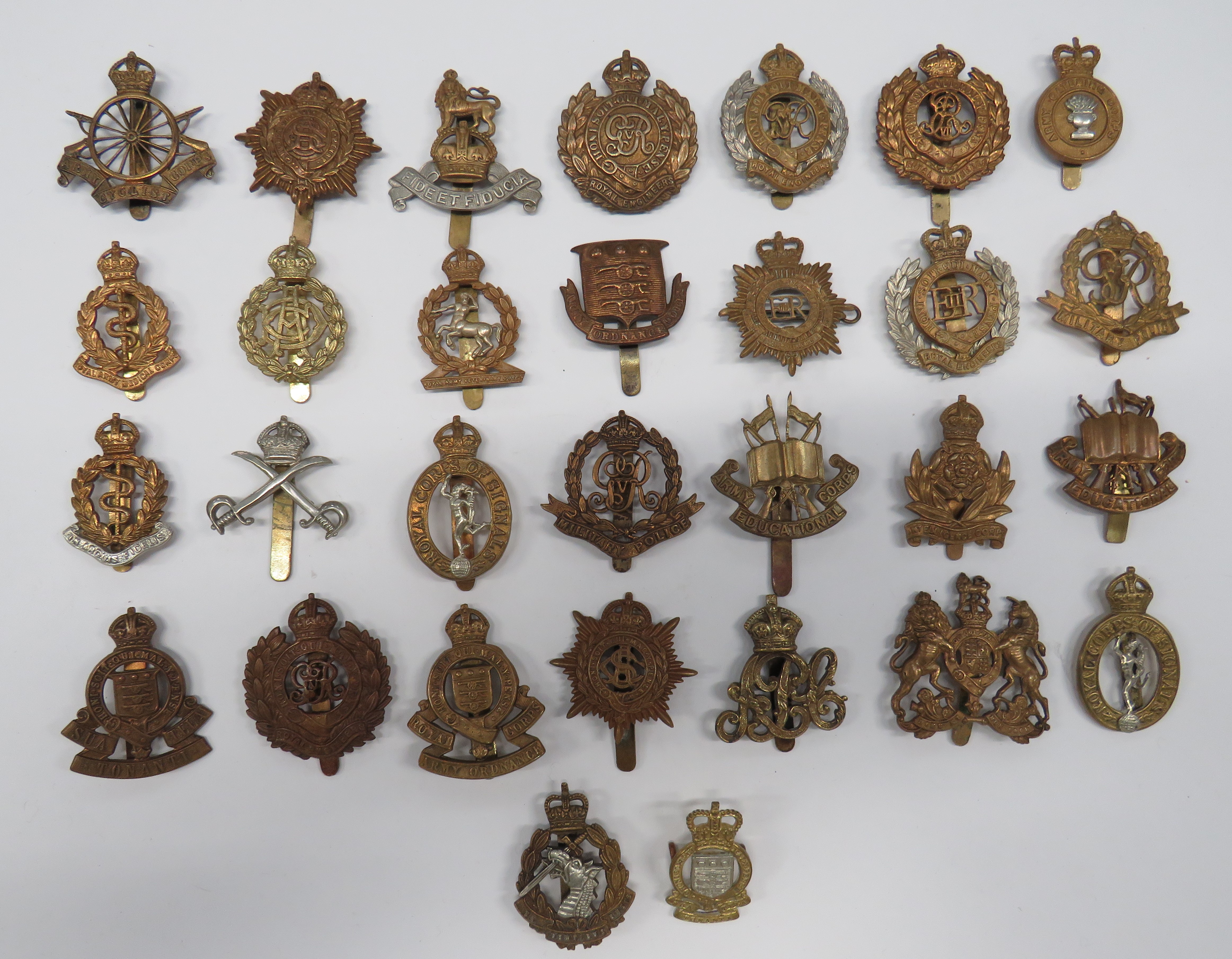 Selection of Corps Cap Badges