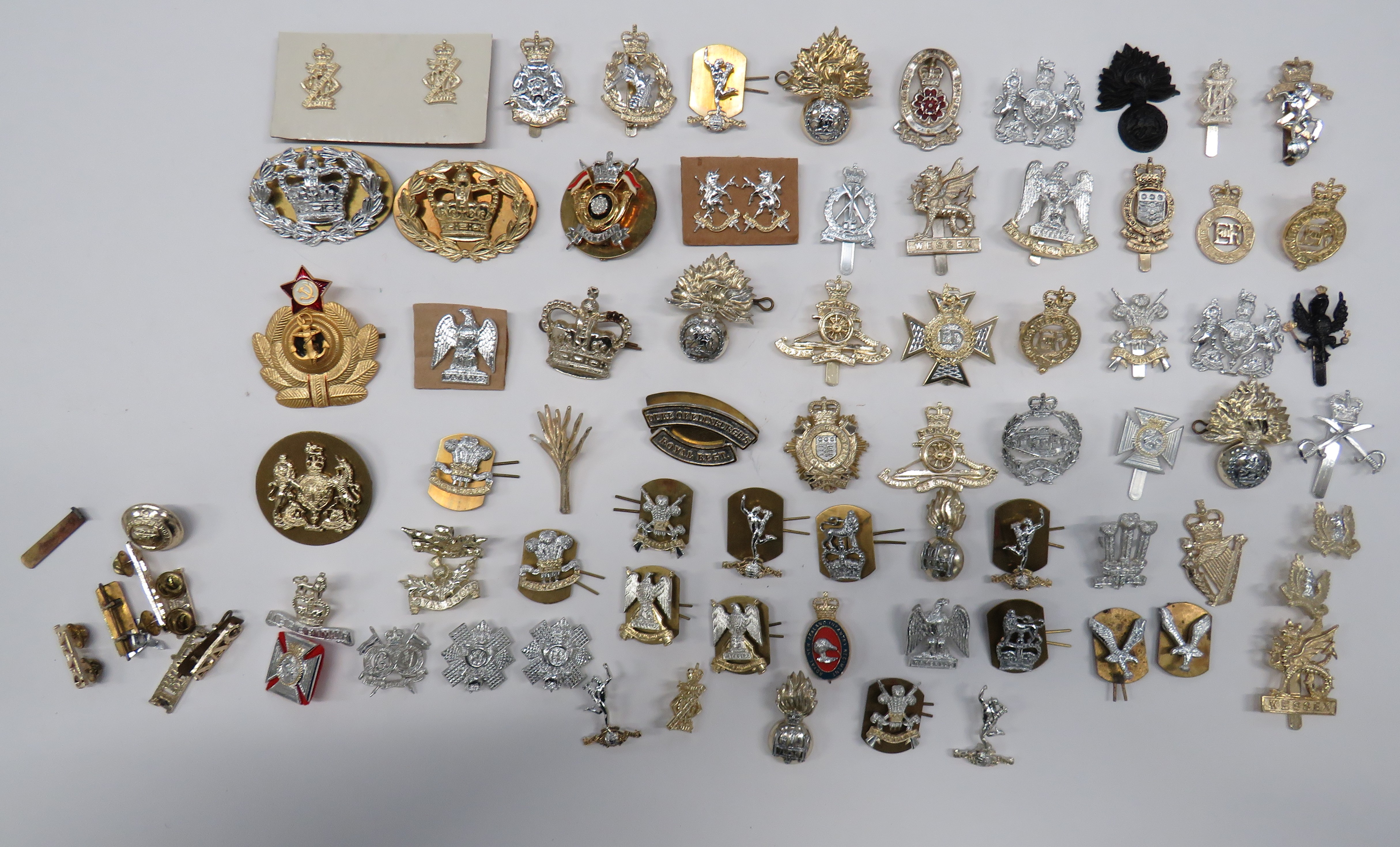 Selection of Anodised Cap & Collar Badges