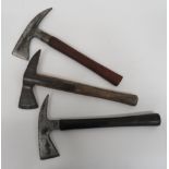 Three Various Civil Defence Fire Axes