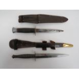 Two Post War Combat Knives