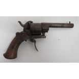 Late 19th Century Continental Pinfire Revolver
