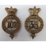 Two Victorian Glengarry Badges