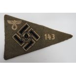 German Third Reich RAD Half Pennant