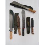 Selection of Various Machetes