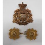 Victorian 33rd (Duke of Wellingtons) Regiment Shako Plate