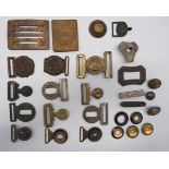 Selection of Various Belt Buckles and Strap Fittings