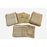 Guernsey historical interest - A large collection of Gazette de Guernsey and The Star newspapers,