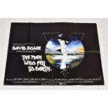 DAVID BOWIE - The Man Who Fell To Earth (1976) British quad film poster, David Bowie, folded, 27 x