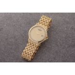 A Raymond Weil Chorus gold plated and diamond gents wrist watch, c.2000, Ref. 5568-MC-10300, No. Z