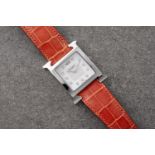 A gentleman's Hermes stainless steel and diamond quartz wristwatch, Ref. HH1.810, No. 2845058,