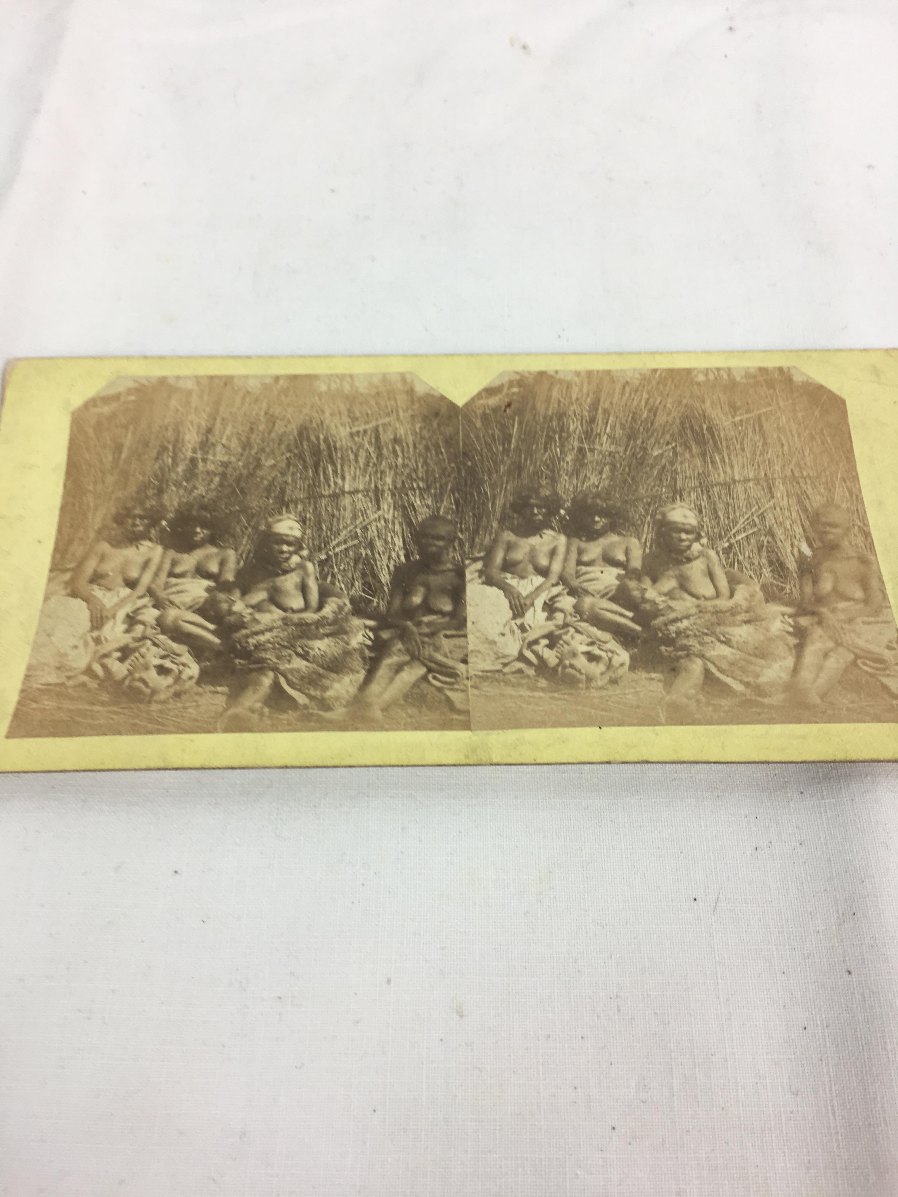 A stereoscopic viewer and quantity of cards, to include many comical scenes comprising of five by - Image 5 of 11