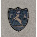 A rare 1923 Guernsey Football Association patch - Channel Island football interest, the shield