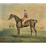 Robert Richard Scanlan R.H.A. (Irish, 1801-1876), Jockeys at the Racetrack a pair, watercolour,