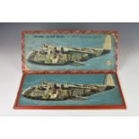 A Victory Imperial Airways Empire Flying Boat ' cut-away ' jigsaw, 1930s, the wooden pieces shaped