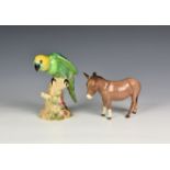 A Beswick figure of a parrot, model number 930, 5 7/8in. (15cm.) high; together with a Beswick