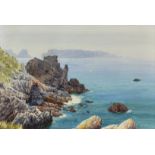 Ronald Mann (British, 1917-1998), "Sark, Channel Islands" watercolour, signed lower right, inscribed