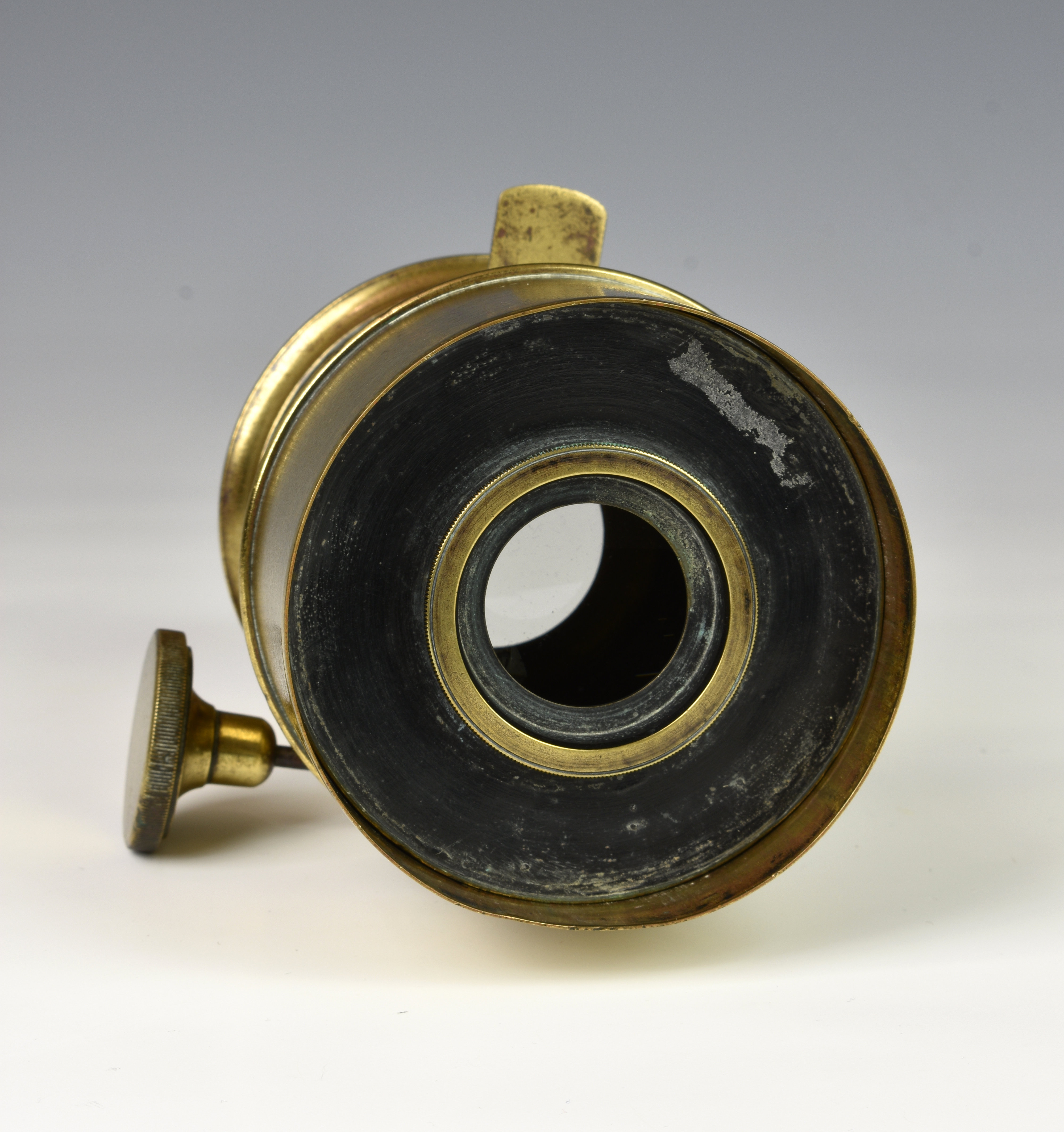 A brass Daguerreotype portrait lens by F. J. Cox of London, circa 1867, Petzval-type 60mm portrait - Image 3 of 4