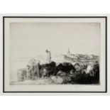 Edmund Blampied RE (Jersey, 1886-1966), Loading Vraic, St Malo, etching, signed in pencil lower