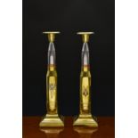 Falklands War Trench Art interest - SAS & Royal Marine candlesticks, Both fashioned from RPG rounds,