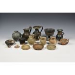 Ancient Artifacts - Roman - Greek - Etruscan pottery antiquities etc, to include a black two tone